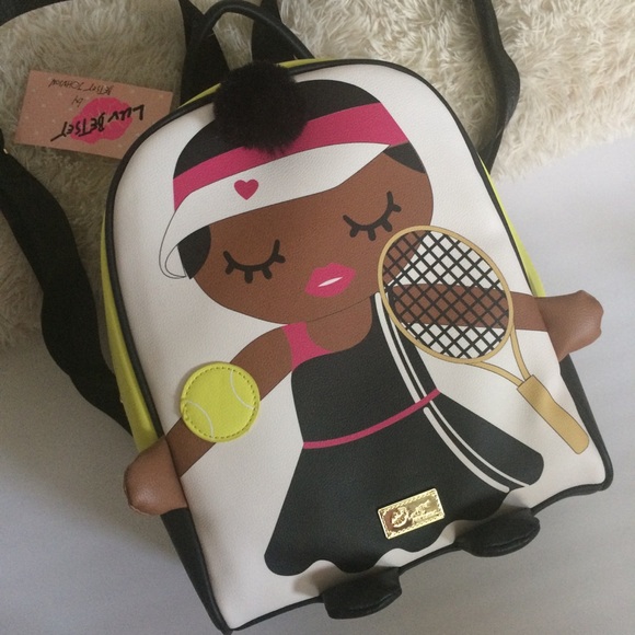 Betsey Johnson Handbags - Betsey Johnson tennis player small backpack yellow